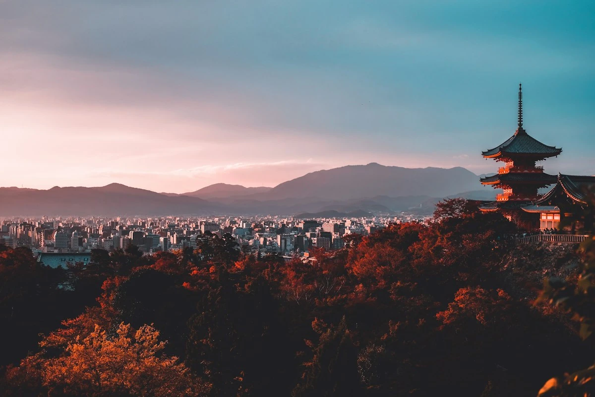 五重塔のある日本のお寺